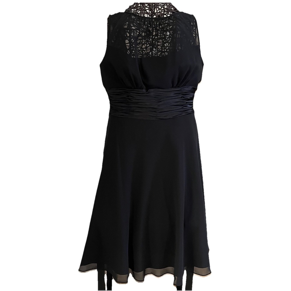 Black Cocktail‎ Dress Fit & Flare  Women's 10 Timeless Elegant Empire Waist